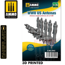 Load image into Gallery viewer, 3D PRINTED WWII US Antenas 1:35 Amm by Mig Jimenez MIG8902
