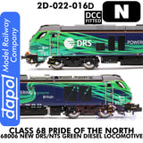 Class 68 Pride of the North 68006 New DRS/NTS Diesel -  DCC Fitted | Dapol | 2D-022-016D