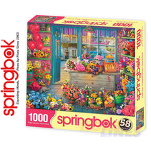 Load image into Gallery viewer, FLOWER SHOP 1000 piece SPRINGBOK Jigsaw Puzzle Random Cut Super Deluxe
