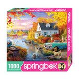 LAKESIDE FALL RETREAT 1000pc SPRINGBOK Jigsaw Puzzle 11218