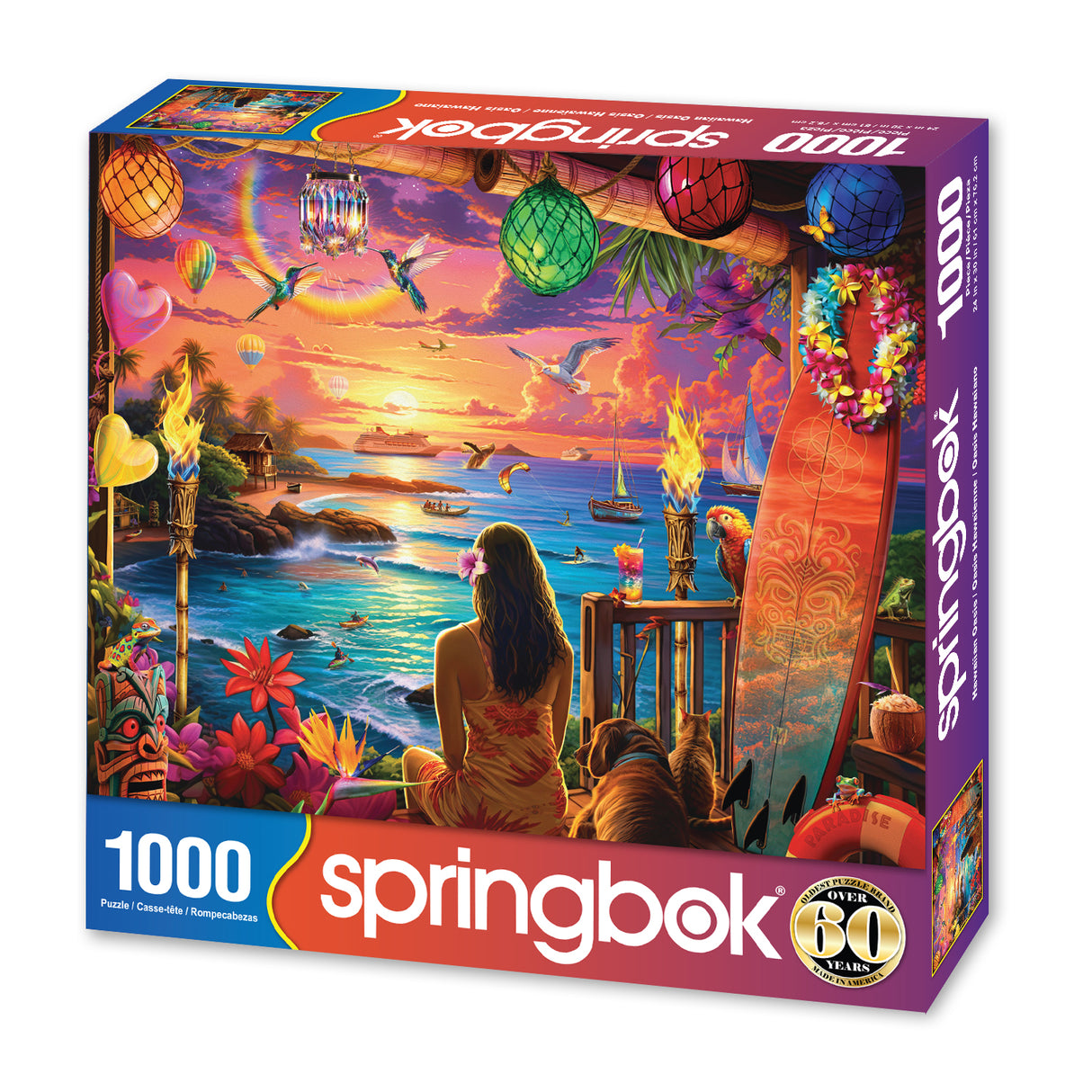 HAWAIIAN OASIS 1000pc SPRINGBOK Jigsaw Puzzle 11225