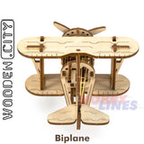 Bi-Plane -3D Puzzle | Wooden City |  WR304