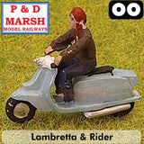 Lambretta & Rider - Painted Figure - 1:76 | P&D Marsh | PDZ106