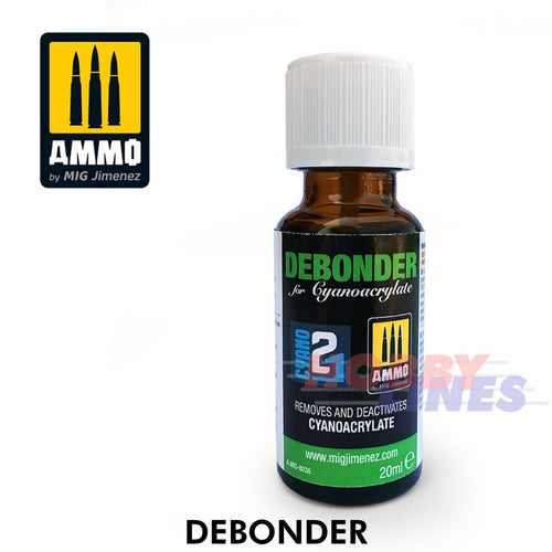 CYANO DEBONDER Cyanoacrylate 20ml glue High Quality AMMO Mig Jimenez Mig8036
