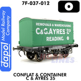 Conflat GWR 39024 & Container C&G Ayres Removals - Wagon | Dapol | 7F-037-012