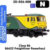 Class 86 - 86622 Freightliner Powerhaul | Dapol | 2D-026-008