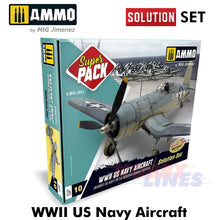 Load image into Gallery viewer, WWII US NAVY AIRCRAFT SuperPack Paint Solution Set AMMO By Mig Jimenez MIG7811
