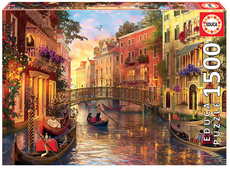 SUNSET IN VENICE 1500pc EDUCA Super Deluxe Jigsaw Puzzle 17124