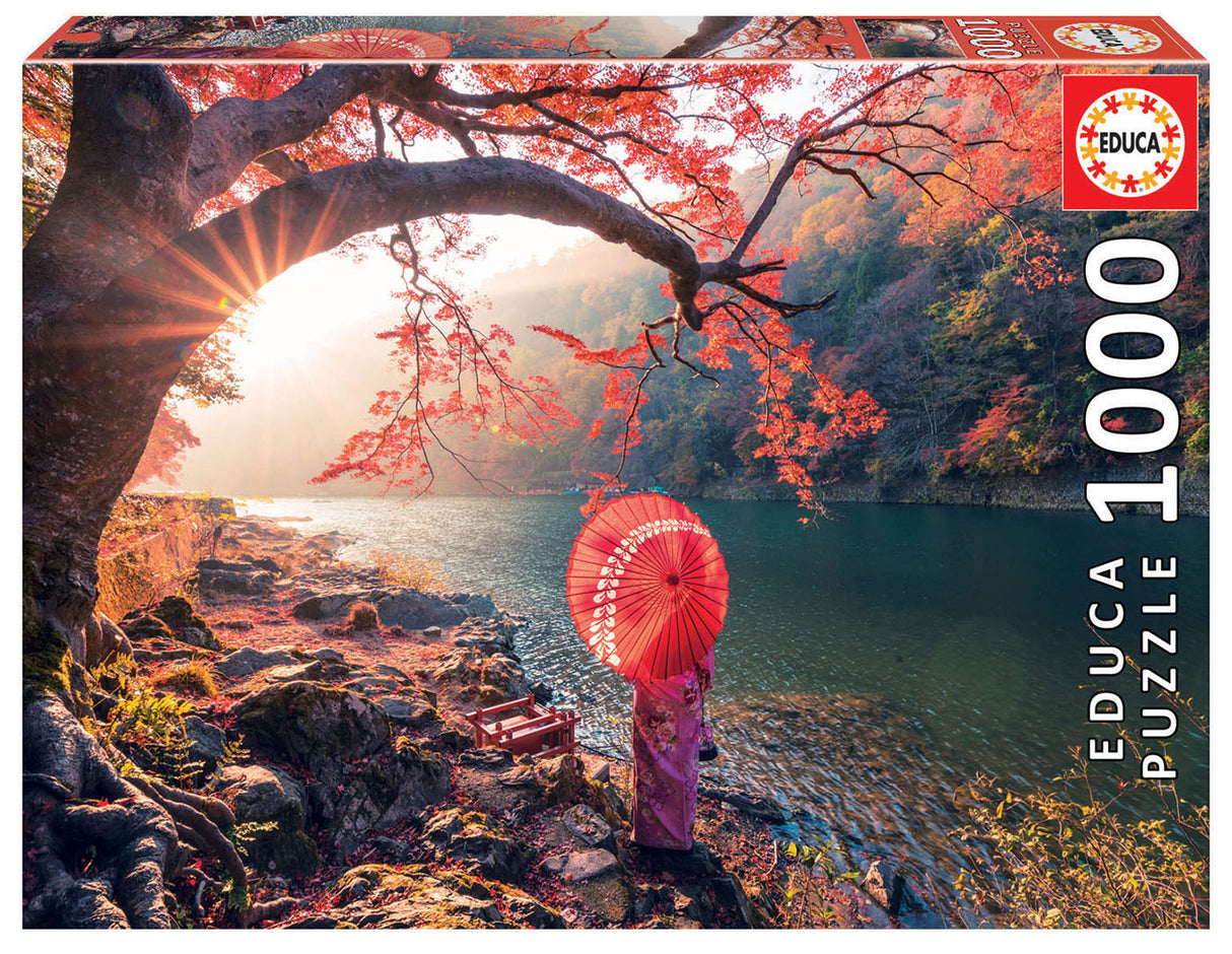 SUNRISE ON THE KATSURA RIVER JAPAN 1000pc EDUCA Super Deluxe Jigsaw Puzzle 18455