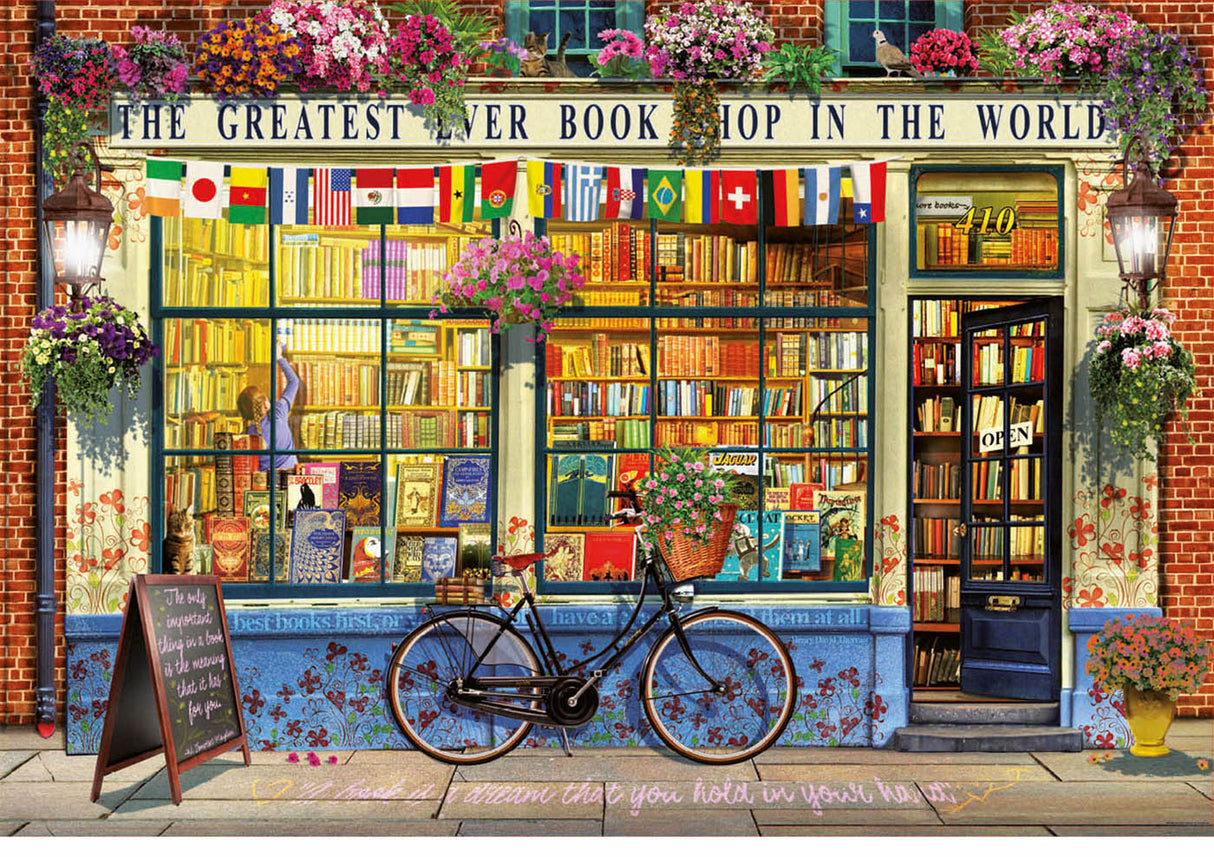 GREATEST BOOKSHOP IN THE WORLD 5000pc EDUCA Super Deluxe Jigsaw Puzzle 18583