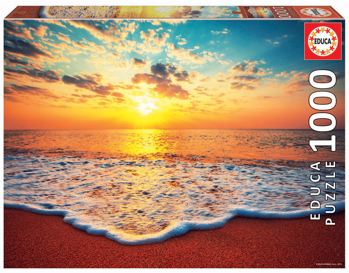 SUNSET Beach 1000pc EDUCA Super Deluxe Jigsaw Puzzle 19024