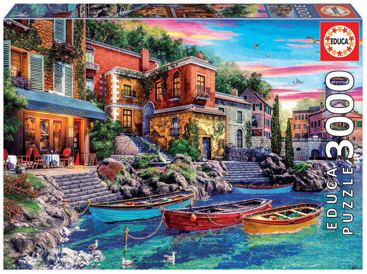 SUNSET IN COMO 3000pc EDUCA Super Deluxe Jigsaw Puzzle 19052