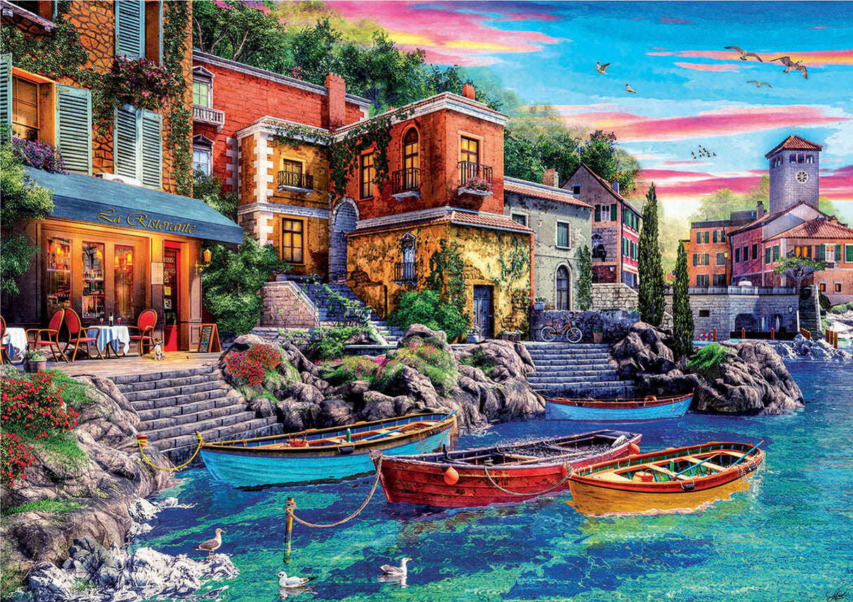 SUNSET IN COMO 3000pc EDUCA Super Deluxe Jigsaw Puzzle 19052