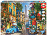 THE OLD STREETS OF PARIS 4000pc EDUCA Super Deluxe Jigsaw Puzzle 19284