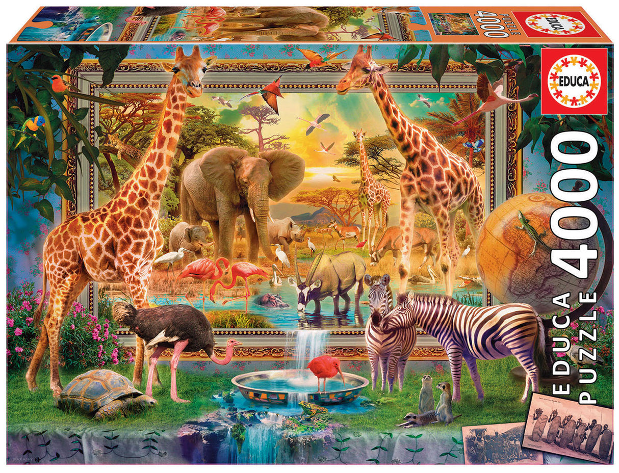 SAVANA COMING TO LIFE 4000pc EDUCA Super Deluxe Jigsaw Puzzle 19285