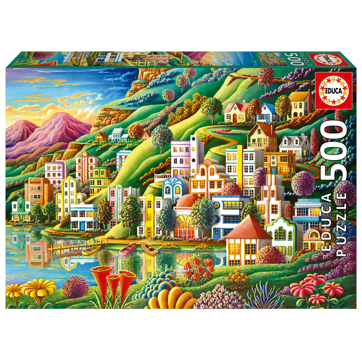 HIFFEN HARBOUR 500pc EDUCA Super Deluxe Jigsaw Puzzle 19552