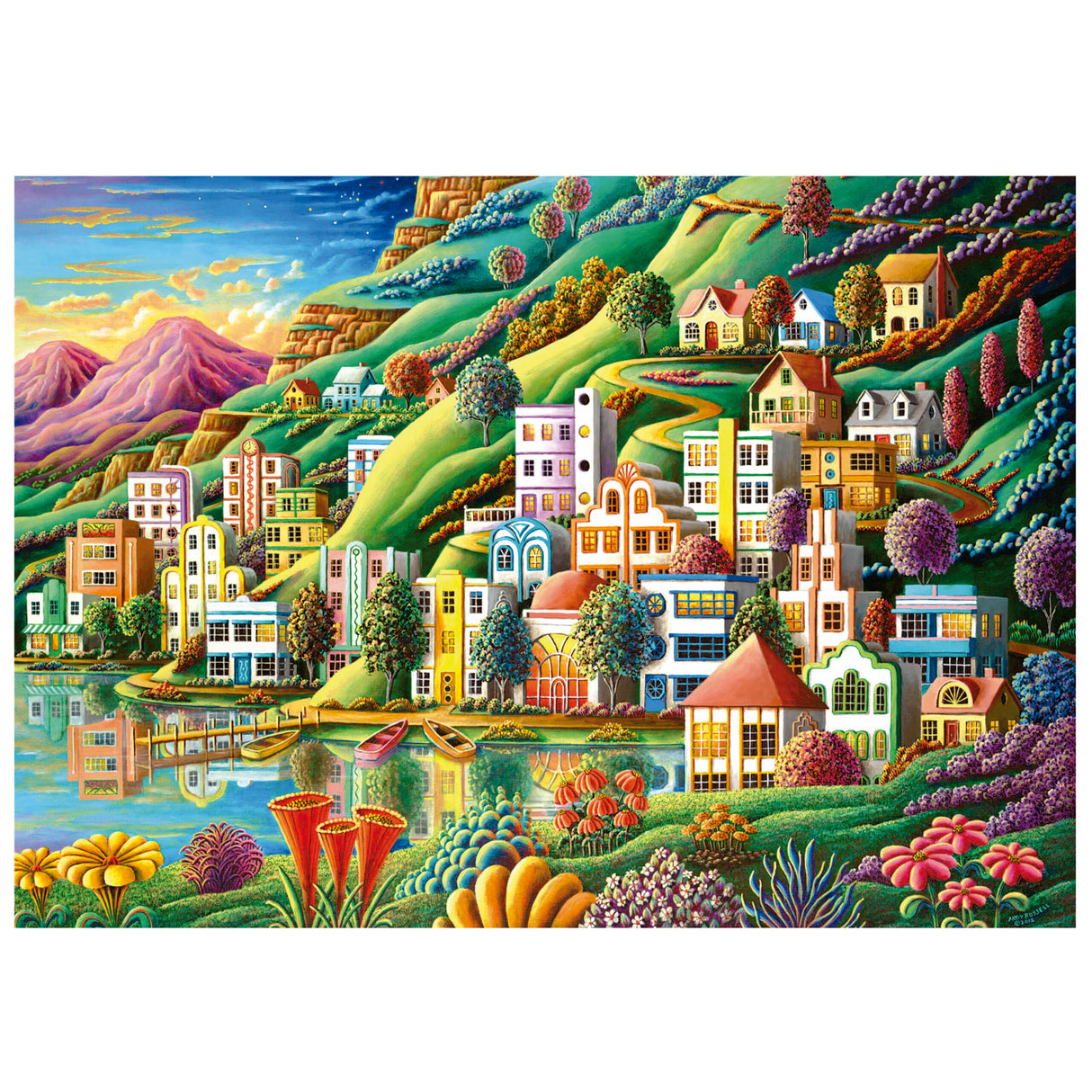 HIFFEN HARBOUR 500pc EDUCA Super Deluxe Jigsaw Puzzle 19552