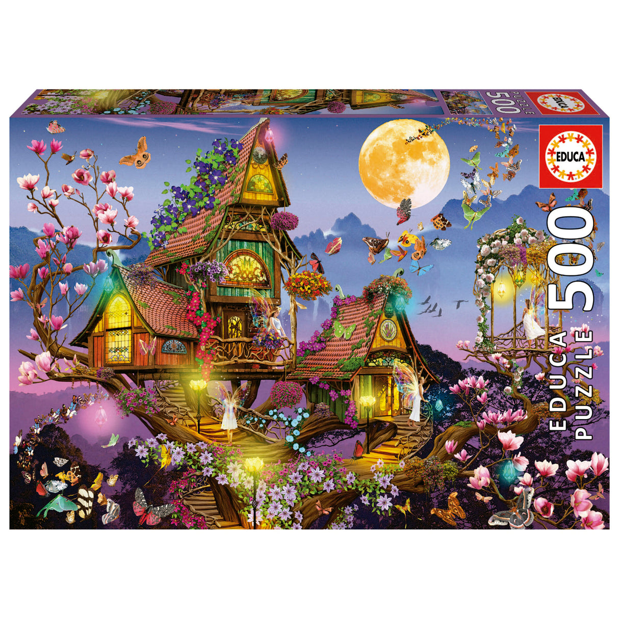 FAIRY HOUSE 500pc EDUCA Fantasy Super Deluxe Jigsaw Puzzle 19554