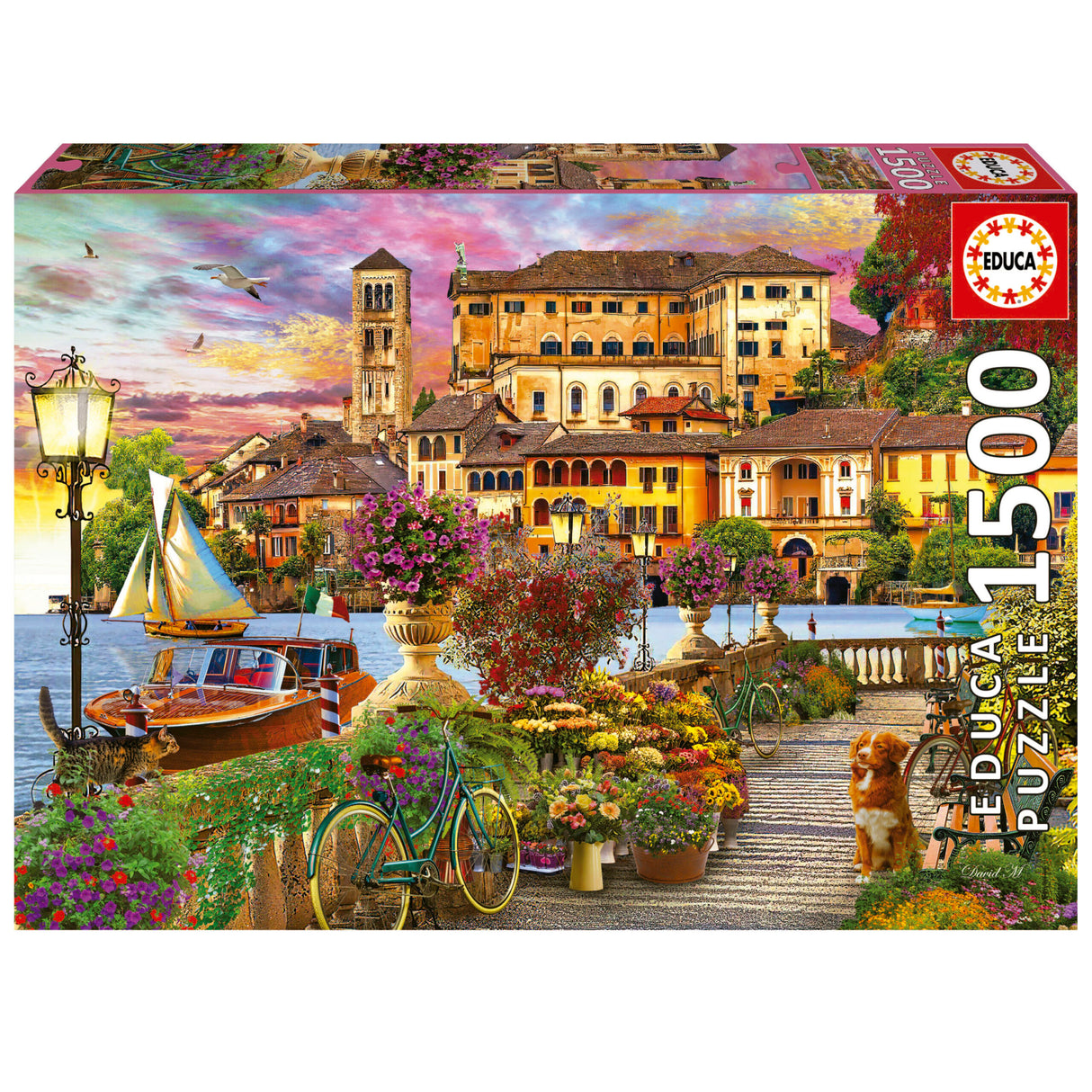 ITALIAN PROMENADE 1500pc EDUCA Super Deluxe Jigsaw Puzzle 19562