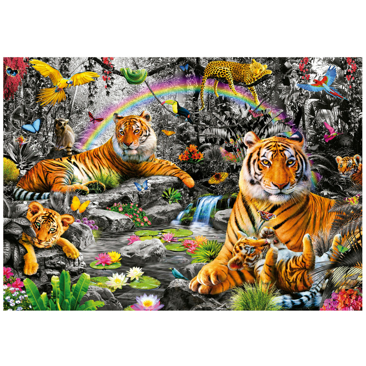 RADIANT JUNGLE 1500pc EDUCA Super Deluxe Jigsaw Puzzle 19563