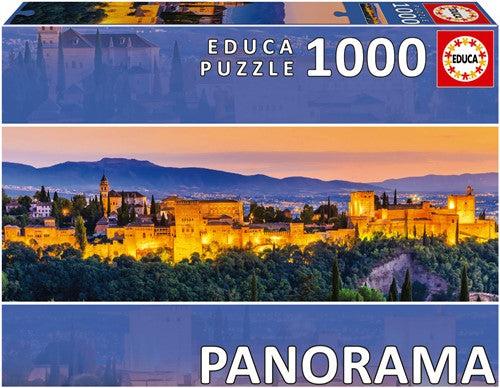 ALHAMBRA  GRANADA Panorama 1000pc EDUCA Super Deluxe Jigsaw Puzzle 19576