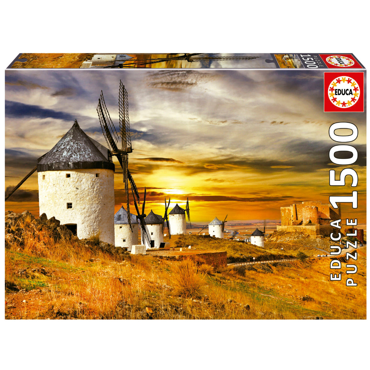 WIND MILLS Consuegra 1500pc EDUCA Super Deluxe Jigsaw Puzzle 19618