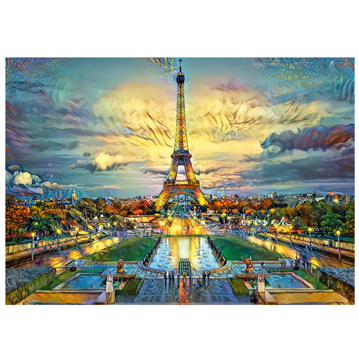 Eiffel Tower 500pc EDUCA Super Deluxe Jigsaw Puzzle 19621