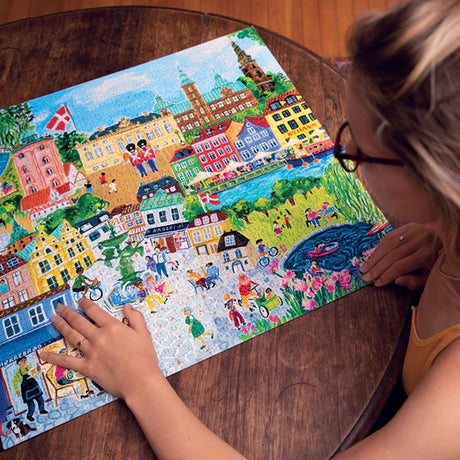 eeBoo COPENHAGEN 1000 pc Square Jigsaw Puzzle Super Deluxe PZTCOP