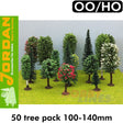 50 Natural Tree Pack - 100-140mm | Jordan | 59501