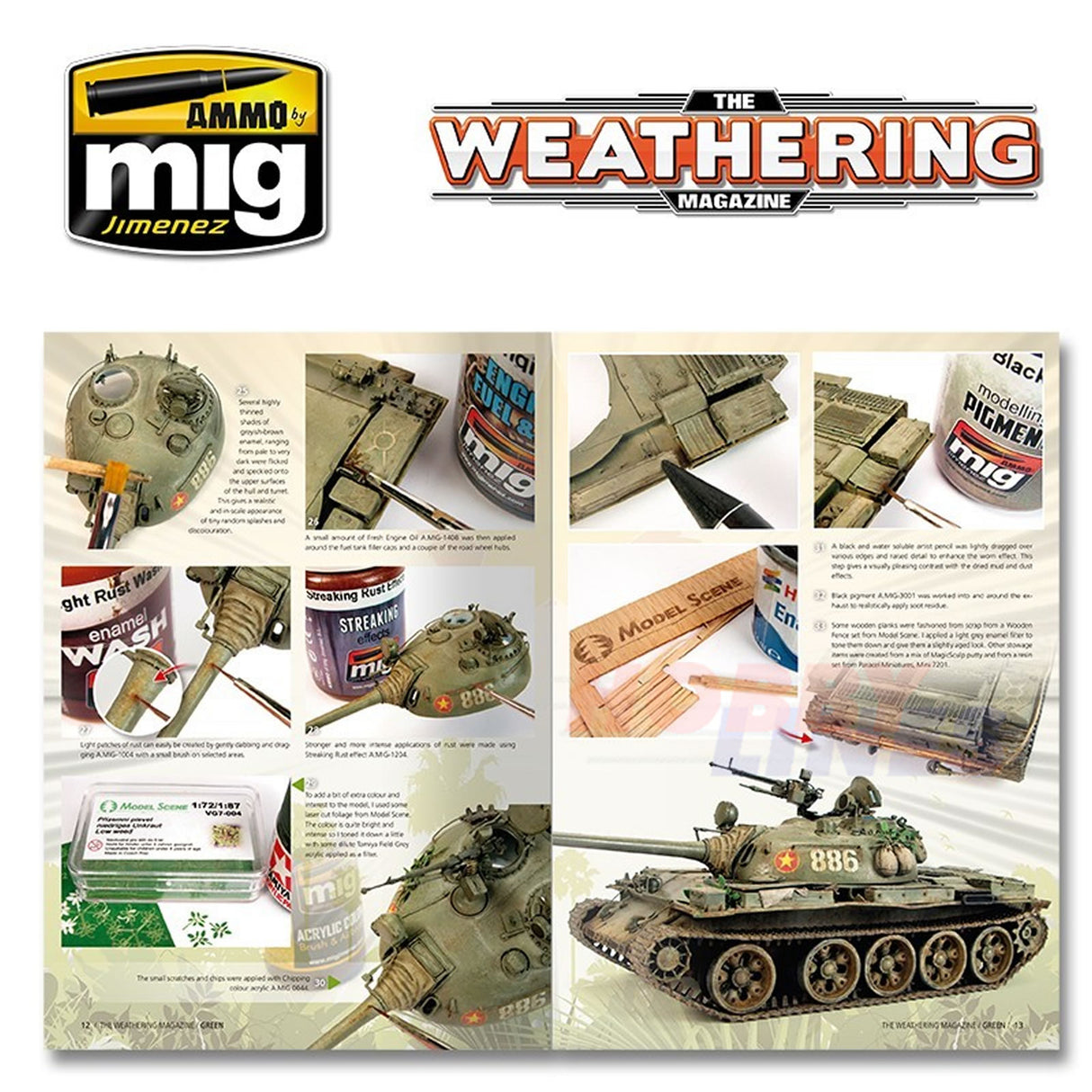 The Weathering Magazine 29 GREEN Ammo by Mig Jimenez MIG4528