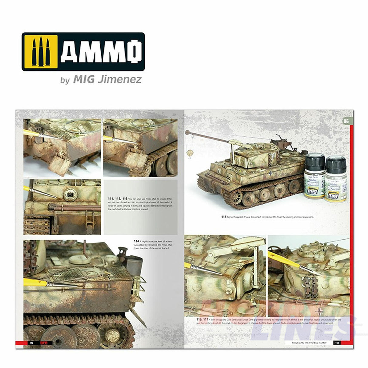 TIGERS - Modelling the Ryefield Family  WWII English Book Ammo by Mig MIG6273