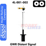 SIGNAL GWR DISTANT Semaphore with LEDs Easi-Fit Dapol 4L-001-002