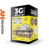 3G Special Set - German Standard Colours 1937 - 43 - 3 x 17ml Acrylic Paint | AK interactive | AK11645