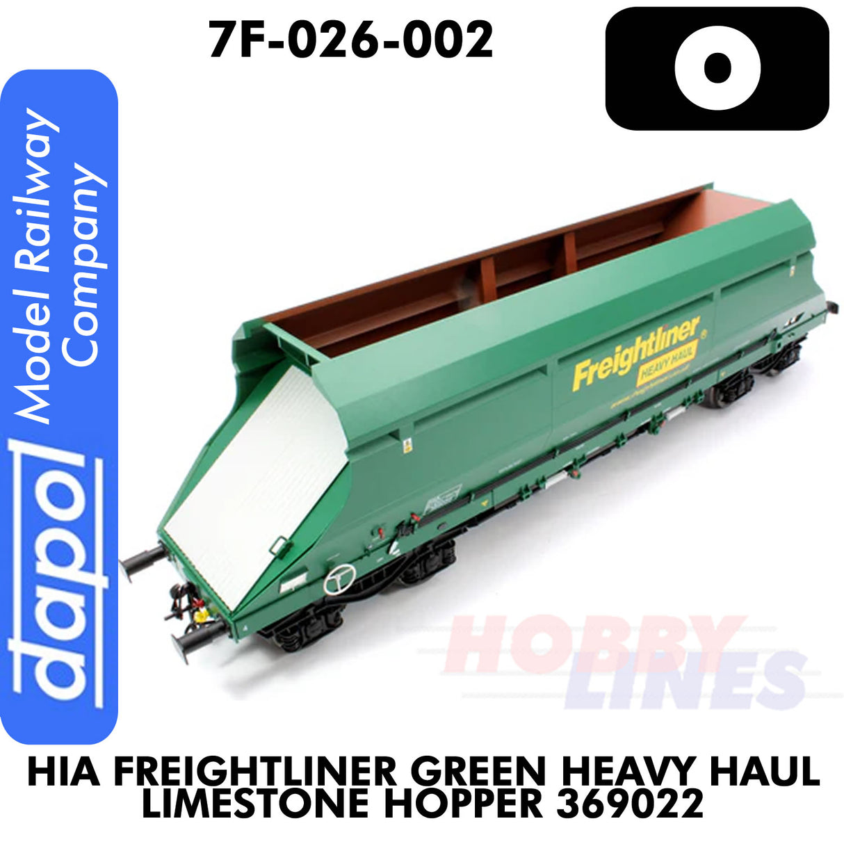 HIA Freightliner Green Heavy Haul Limestone Hopper 369022 | Dapol | 7F-026-002