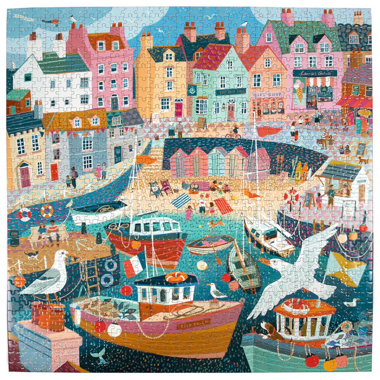 Seaside Harbour 1000 pc | eeBoo | PZTSEA