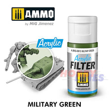 Load image into Gallery viewer, Ammo ACRYLIC FILTER 15ml Full Range of 30 Filter Colours Mig Jimenez
