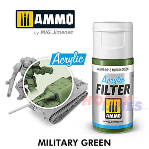 Ammo ACRYLIC FILTER 15ml Full Range of 30 Filter Colours Mig Jimenez