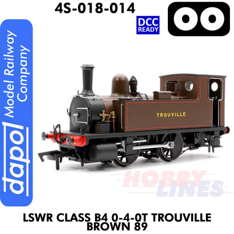 LSWR Class B4 0-4-0T Trouville Brown 89 - DCC Ready | Dapol | 4S-0018-014