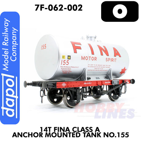 14T Fina Class A Anchor Mounted Tank No.155 | Dapol | 7F-062-002