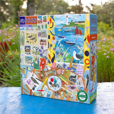 eeBoo SEABIRDS 1000 pc Square Jigsaw Puzzle Super Deluxe PZTSAB