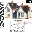 Pub SWANN INN 1:72 Scale OO HO Gauge Railways Building Series B B21 SuperQuick