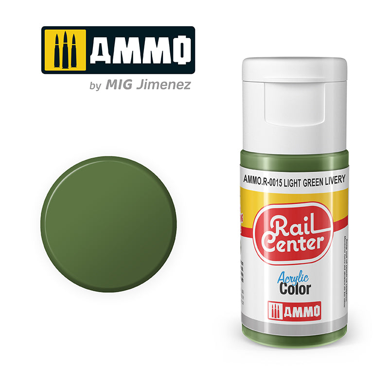 Rail Center - Light Green Livery - 15ml | Ammo by Mig Jimenez | MIGR0015