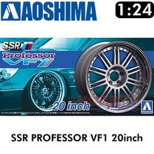 Load image into Gallery viewer, Aoshima Wheels &amp; Tyres SSR PROFESSOR VF1 20inch 1:24 05277
