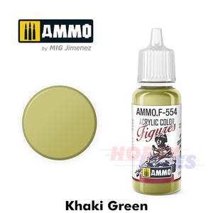 Ammo ACRYLIC COLOUR for FIGURES 17ml jar agitator ball Full Range Mig Jimenez