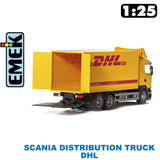 Scania Distribution Truck DHL -  Toy Truck - 1:25 | EMEK | 75-8950-90