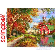 Load image into Gallery viewer, AUTUMN BARN 1000 piece SPRINGBOK Jigsaw Puzzle Random Cut Super Deluxe
