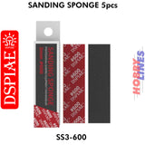 SS3-600 3mm #600 Sanding Sponge - 5pcs - 600 grit | DSPIAE | DS028