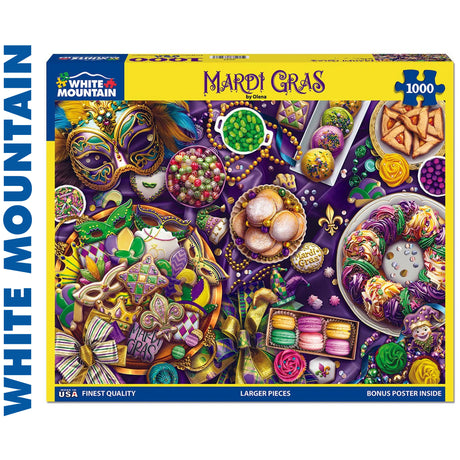 Mardi Gras - 1000pc Jigsaw Puzzle | White Mountain | 2036pz