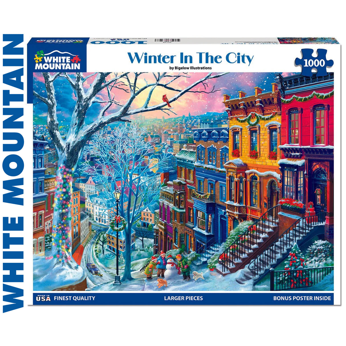 Winter in the City 1000pc Jigsaw Puzzle | White Mountain |  2025pz