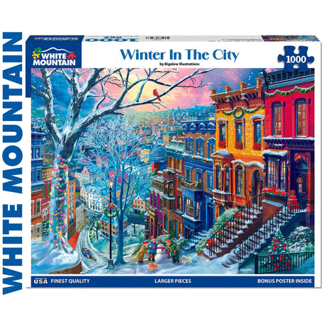 Winter in the City 1000pc Jigsaw Puzzle | White Mountain |  2025pz